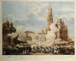 Guerra Napoleonica del 1812, Cacciata delle truppe nemiche da Mosca dalla cavalleria leggera sotto il comando del Maggiore Generale Ilovaisky di I. Ivanov